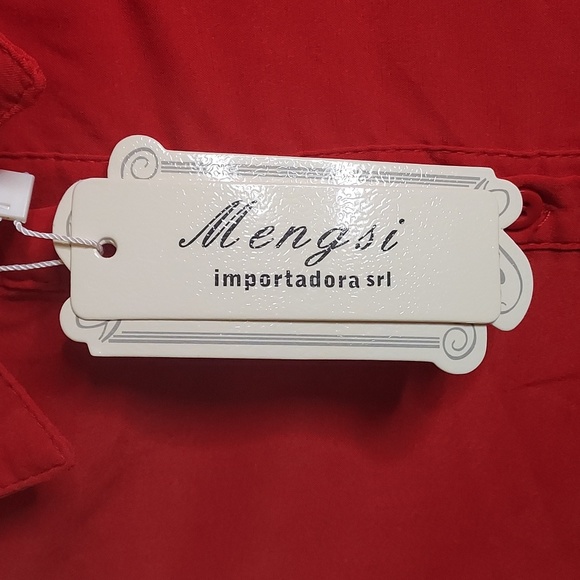 High-Low Classic Blouse by MENGSI - Picture 3 of 7